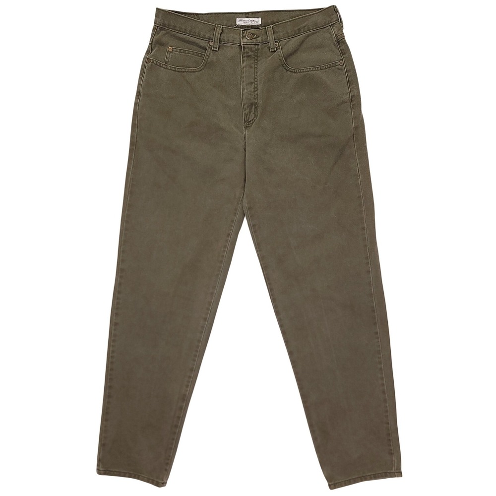 Badge Denim‎ Mens Olive Green Straight Leg Jeans Size 34x31 Made in USA
